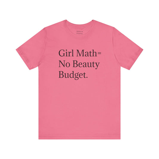 Beauty Girl Math Tee shirt